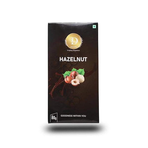 Dolcetto Hazelnut Luxury Dark Chocolate Bar-1